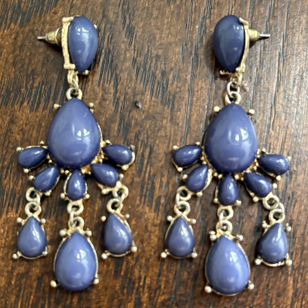 Blue Drop Earrings
